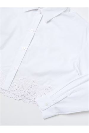 Camicia in cotone bianco ERMANNO SCERVINO KIDS | SFCA013CCA276B000